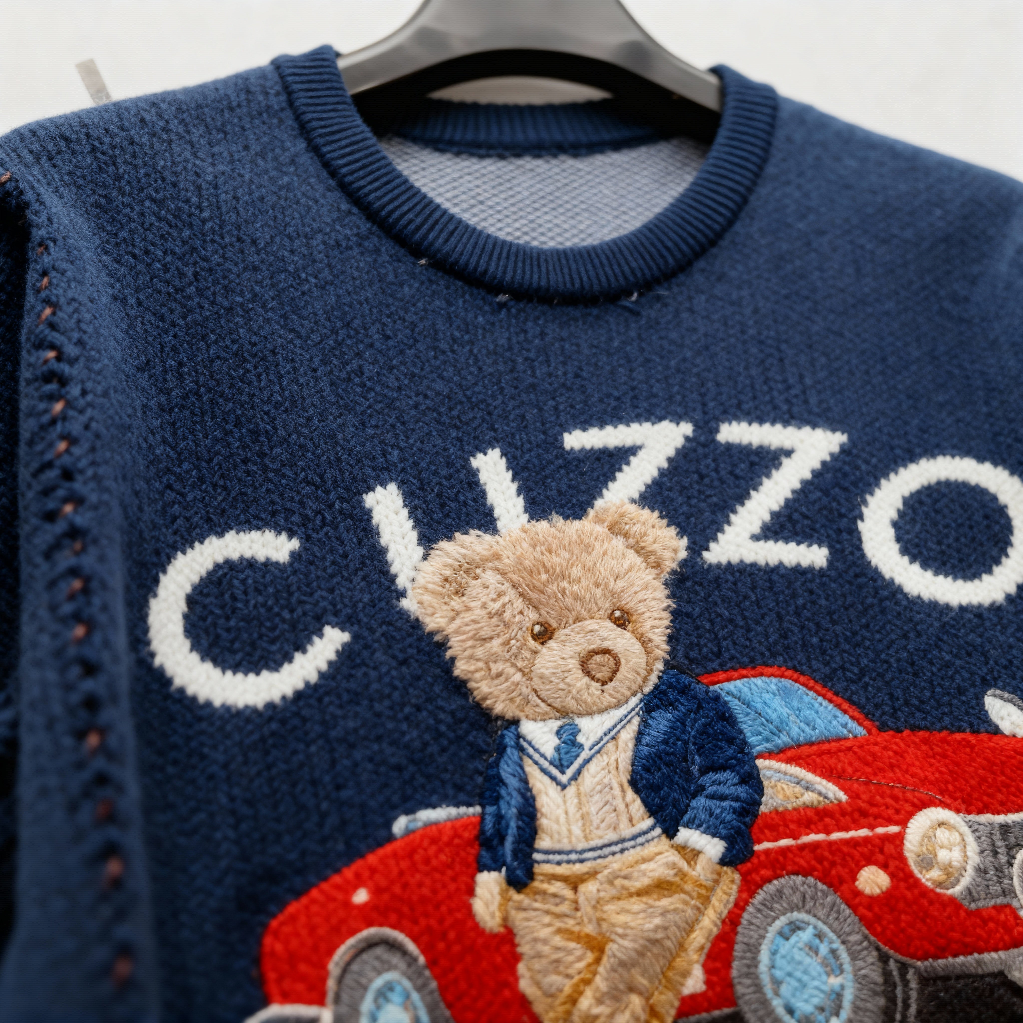 Cuzzy® Embroidered Knitted Sweater