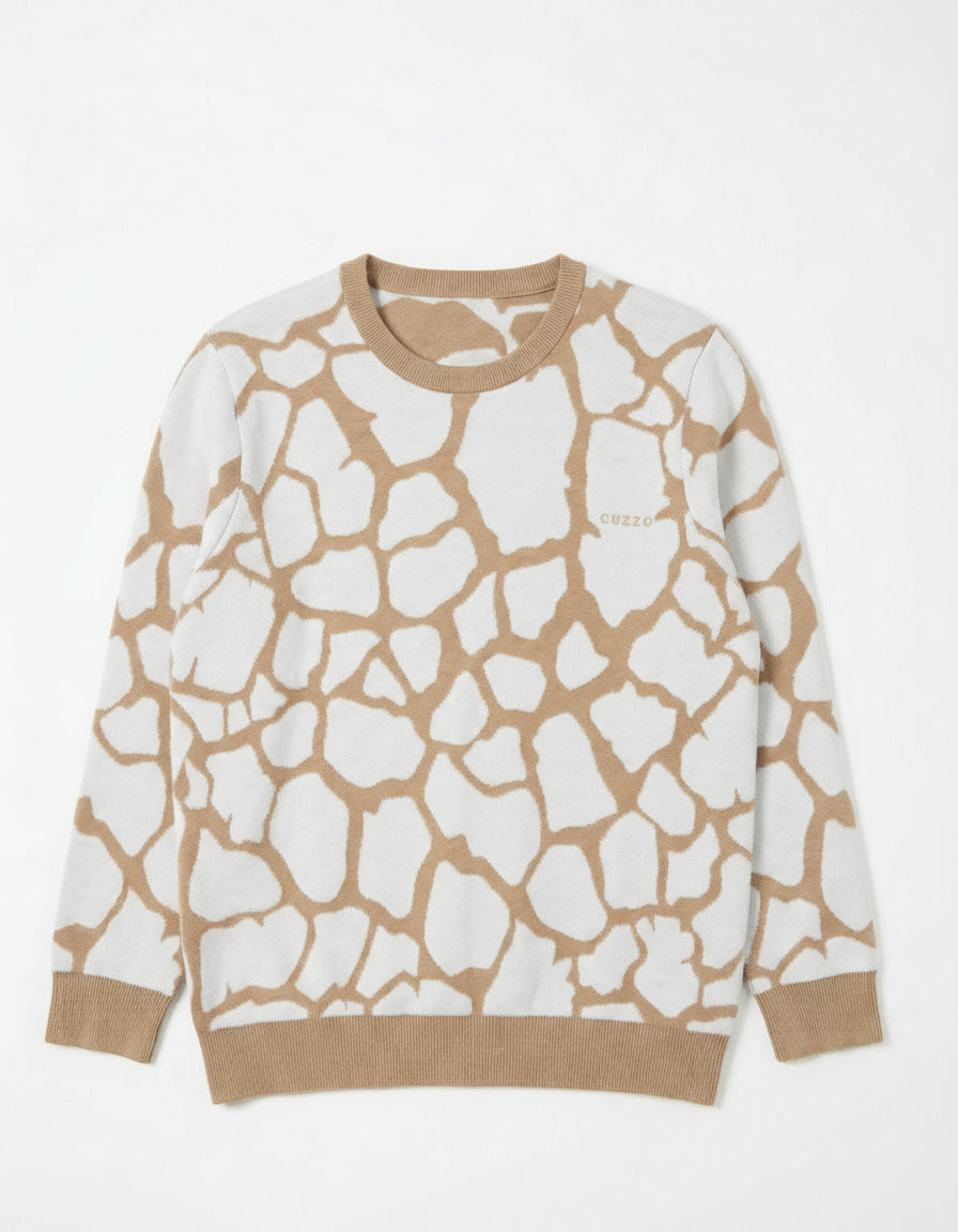 Safari knitted sweater White