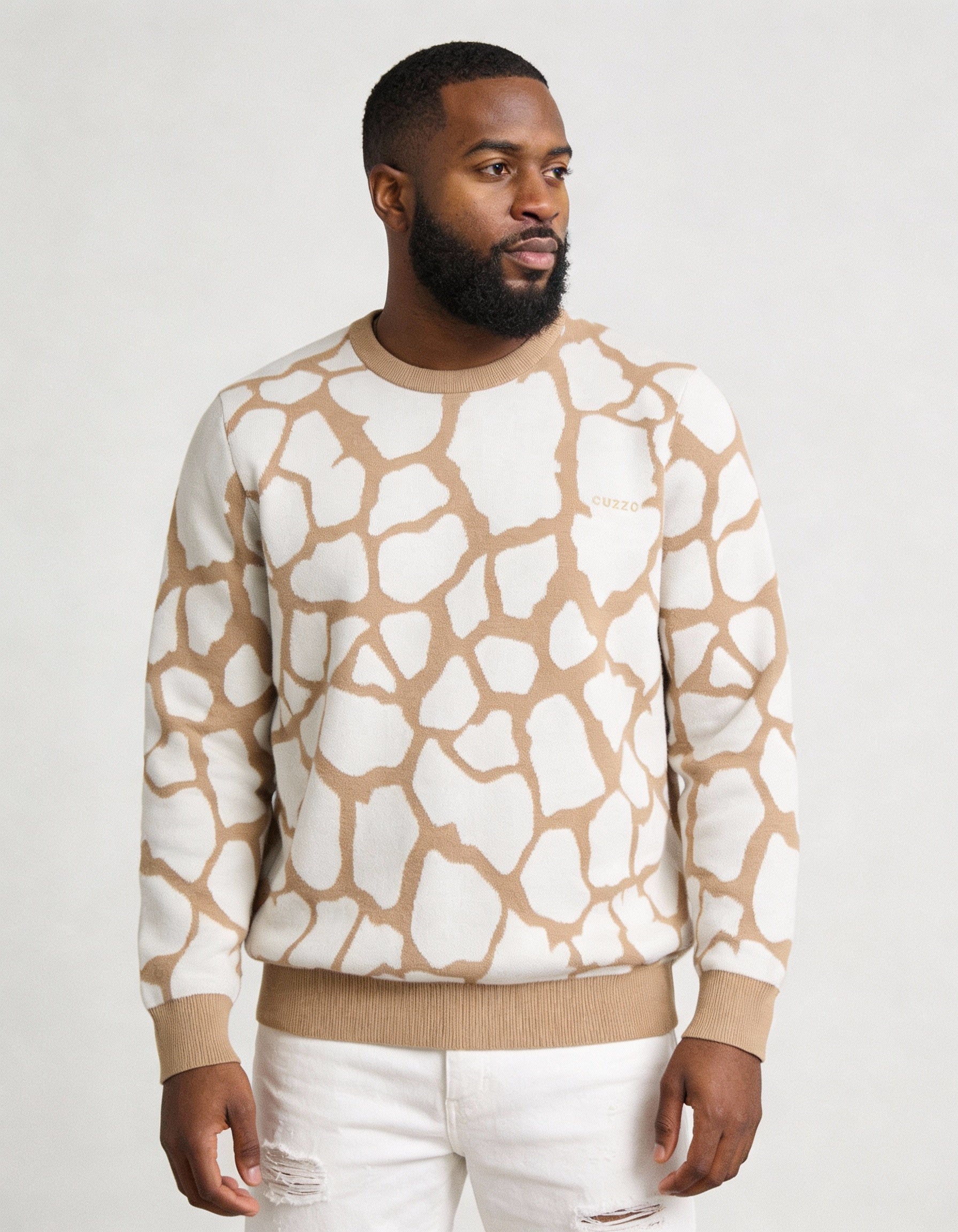 Safari knitted sweater White