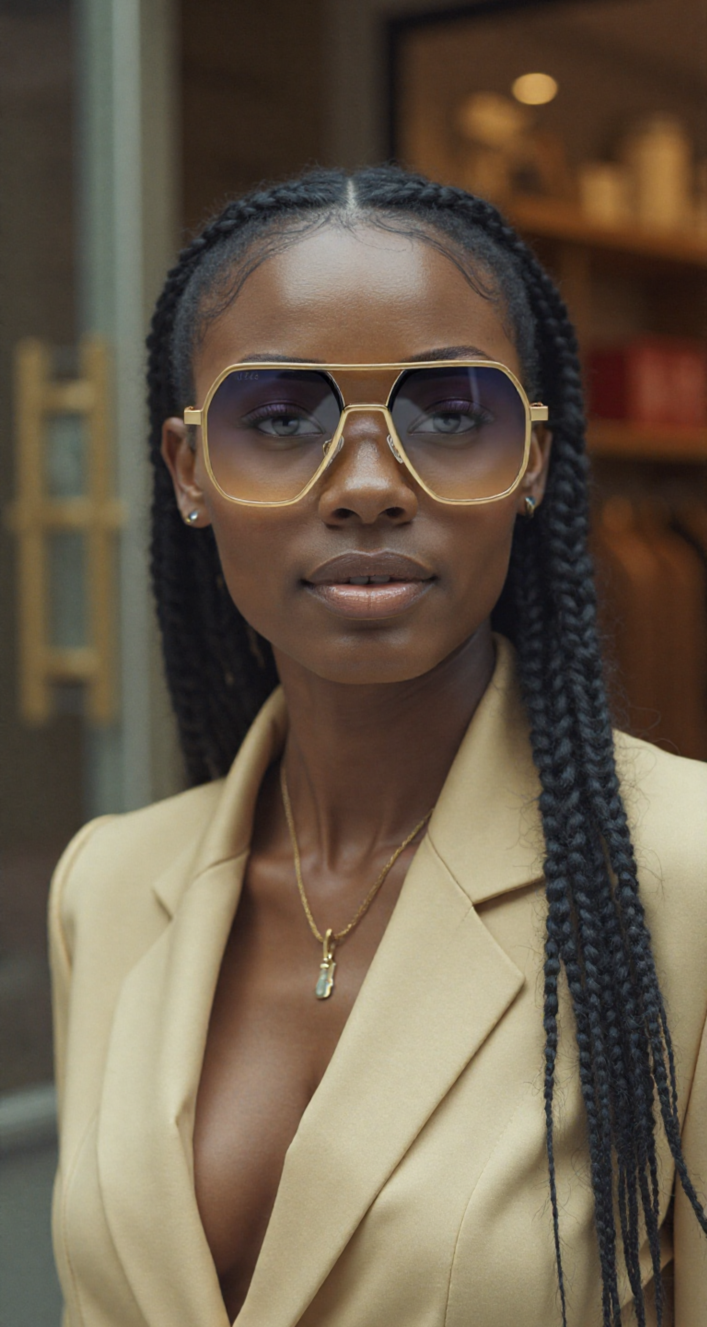 Climb Aviator sunglasses (blue )