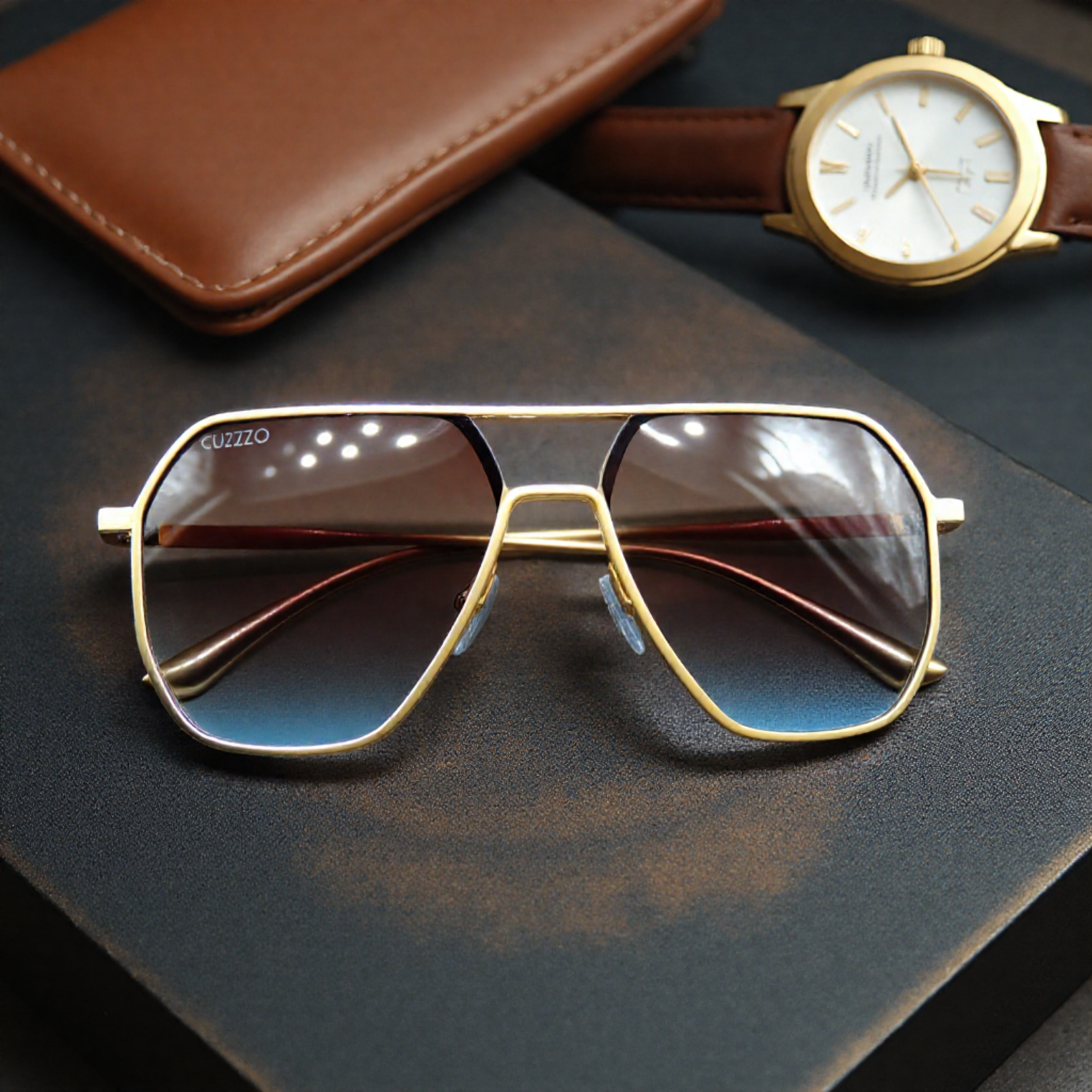 Climb Aviator sunglasses (blue )