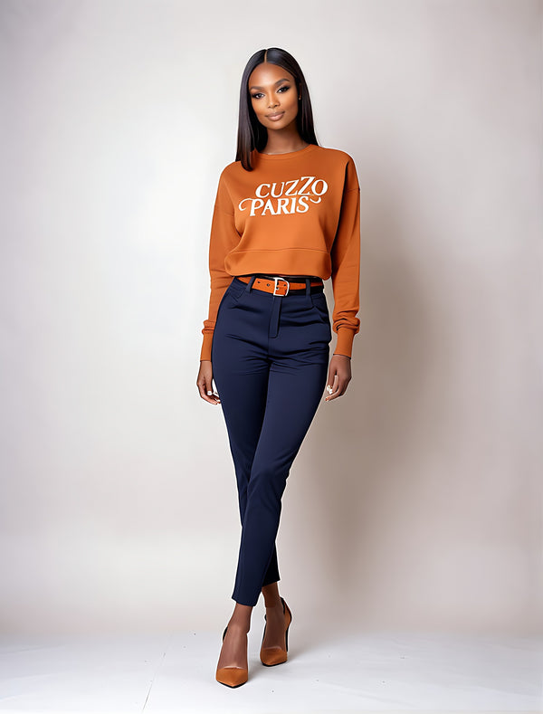 Cropped Daisy Sweatshirt